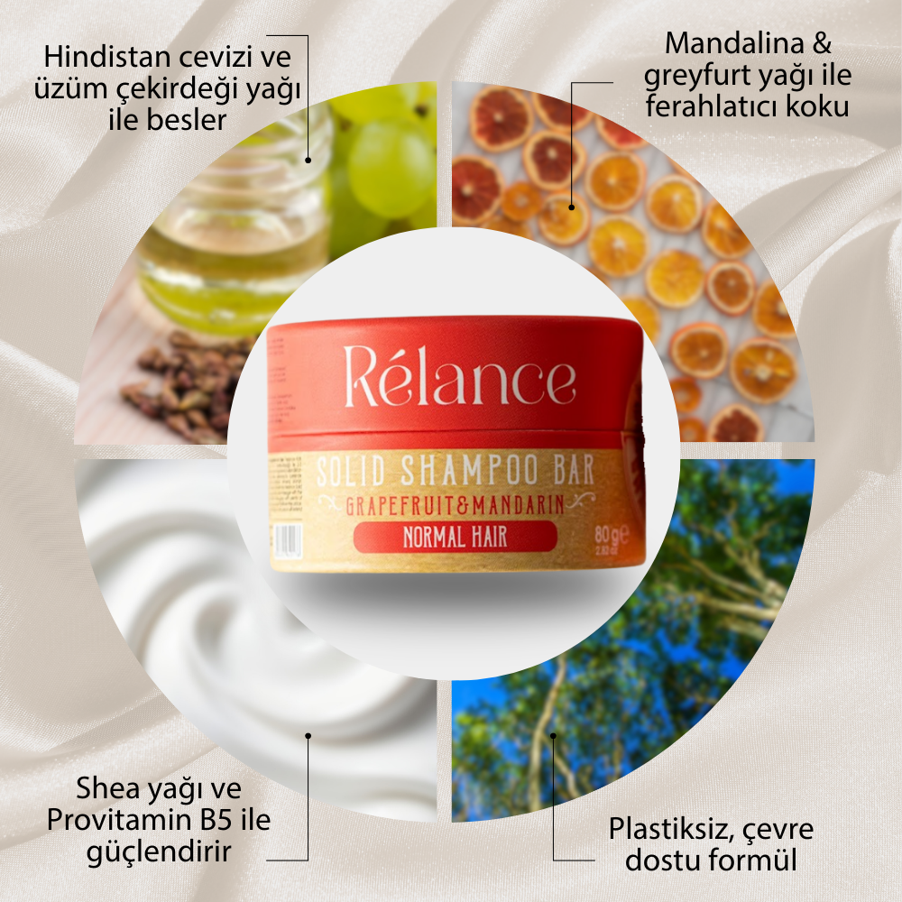 Natural Solid Shampoo Normal Hair (80gr)
