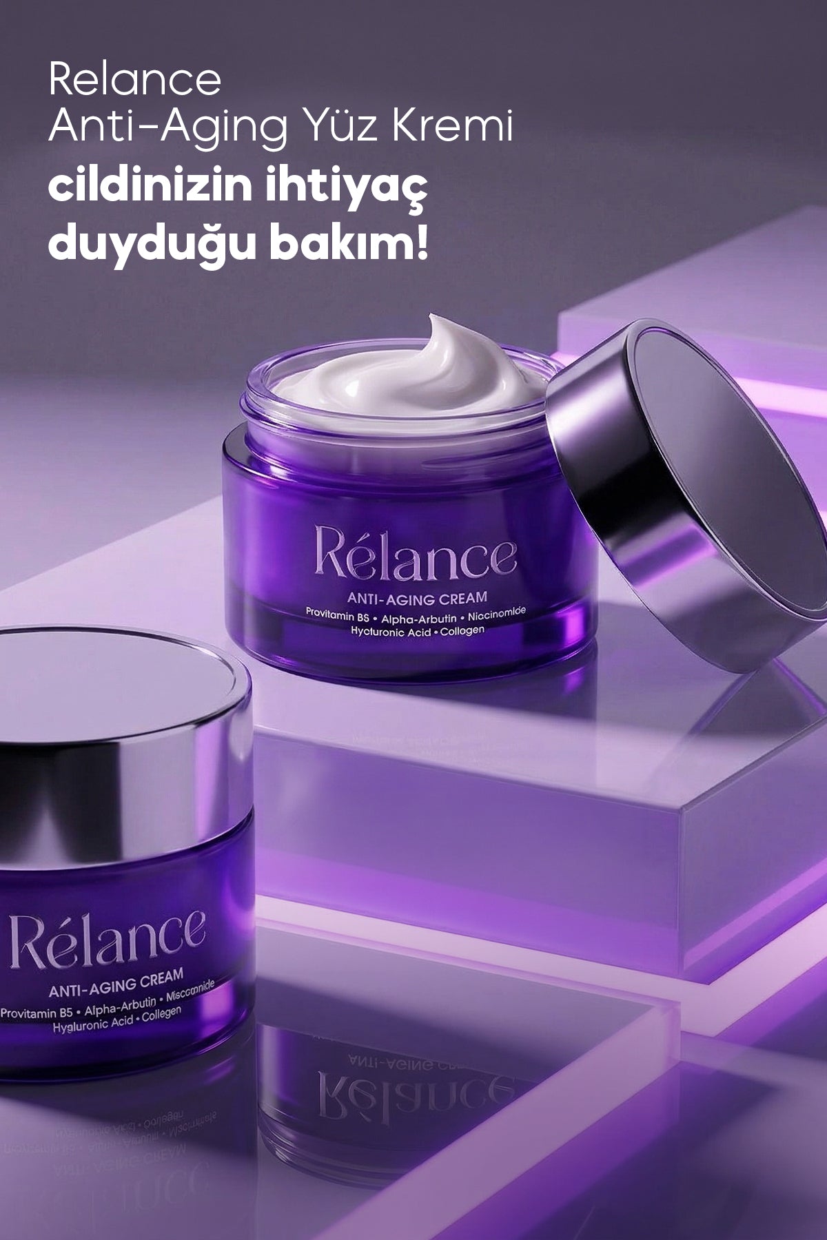 Relance Anti-Aging Krem ve Eksozom Serum Cilt Bakım Seti