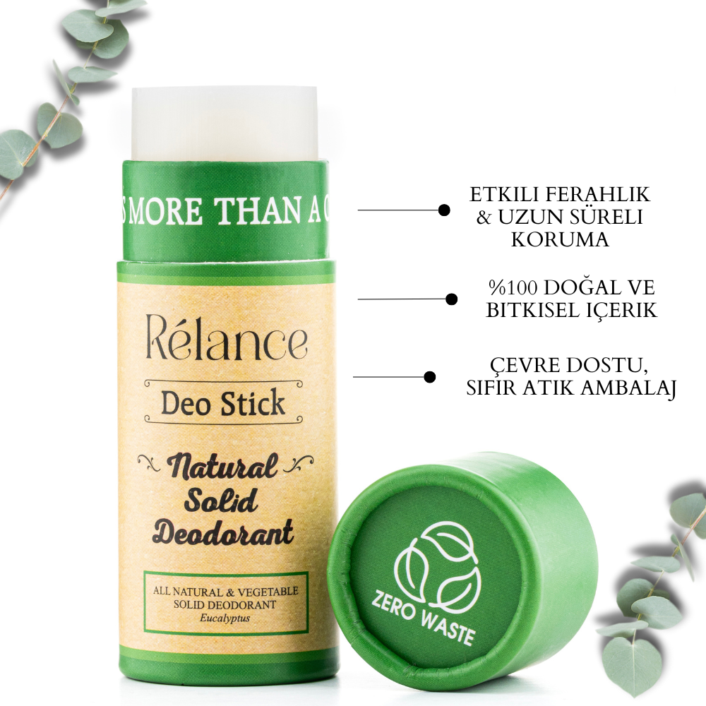 Natural Solid Deodorant - Eucalyptus (50gr)