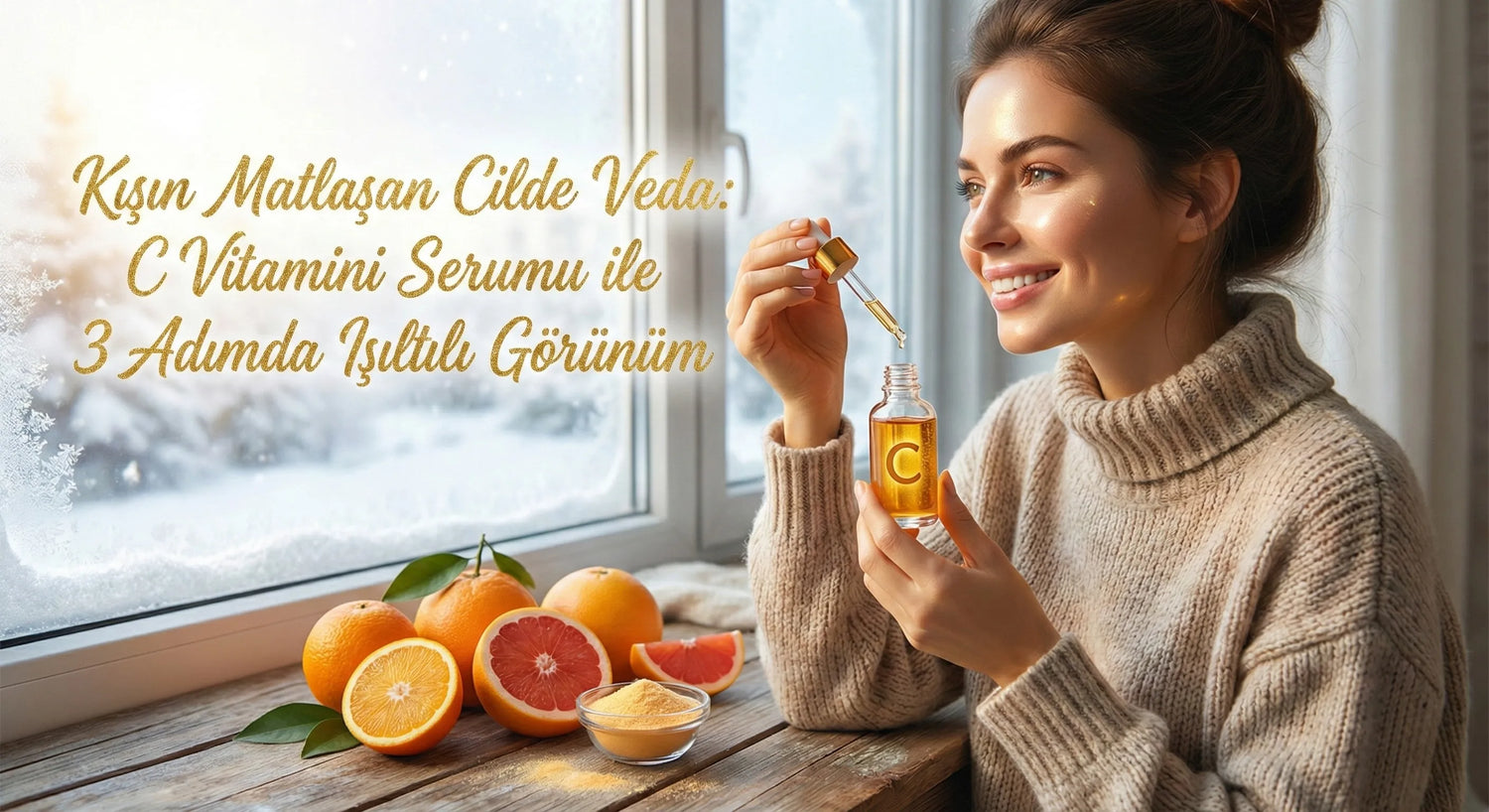 Kışın Matlaşan Cilde Veda: C Vitamini Serumu ile 3 Adımda Işıltılı Görünüm