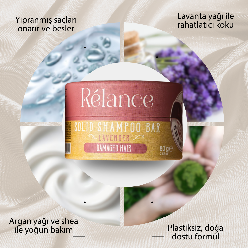 Natural Solid Shampoo Damaged Hair (80gr)