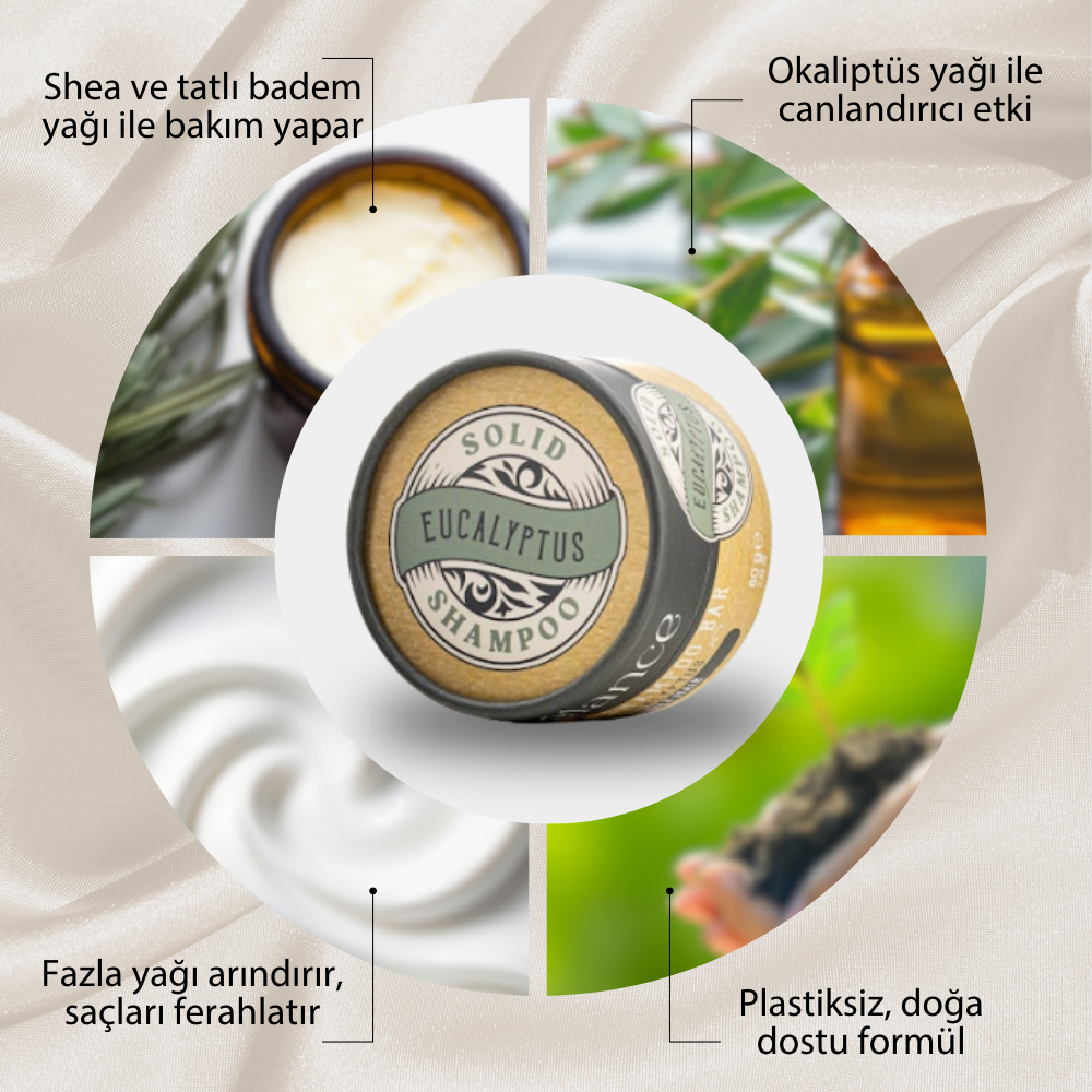 Doğal Katı Şampuan Yağlı Saçlar (80gr)