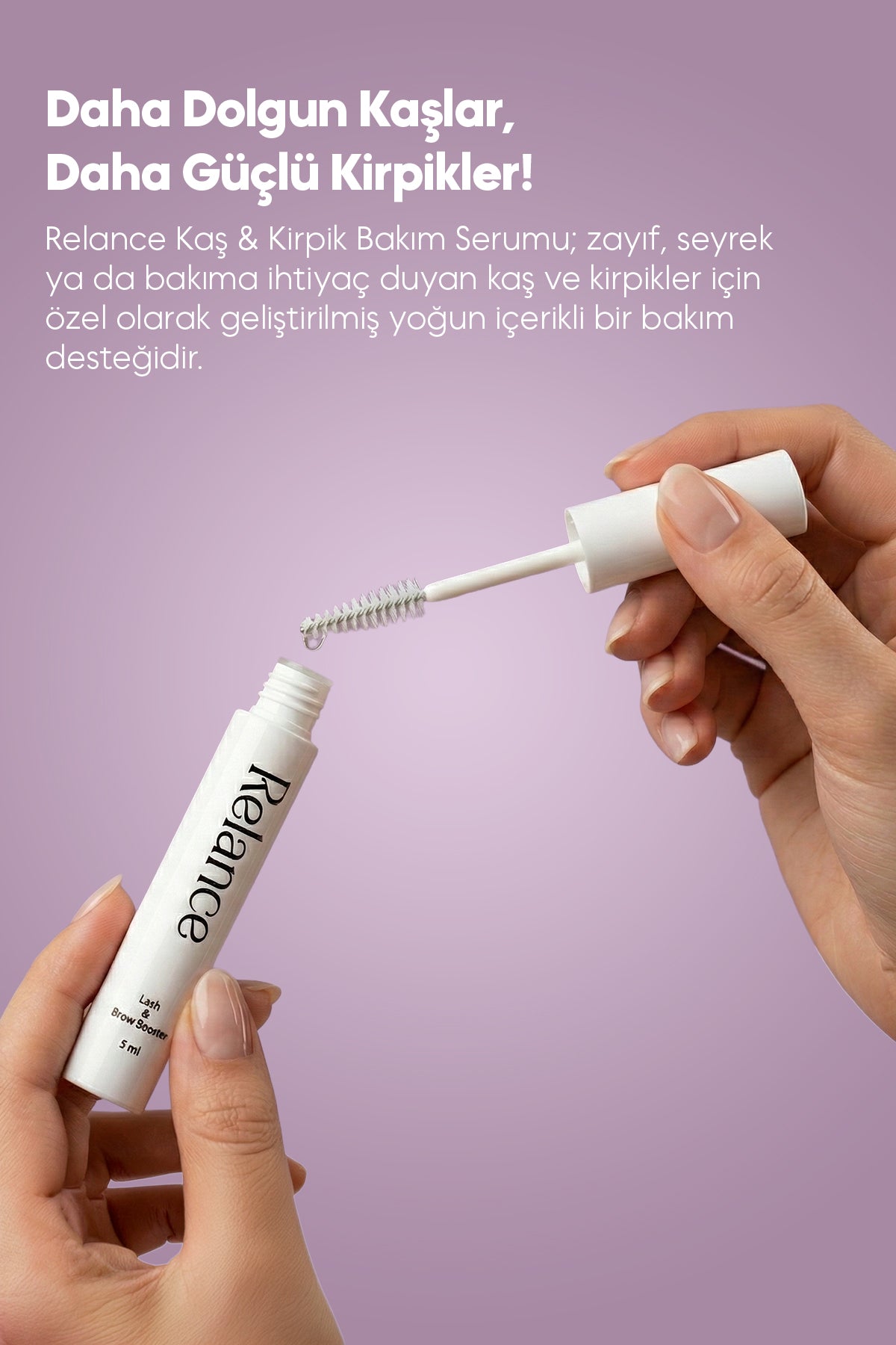 Relance %100 Doğal Biberiye Suyu Saç Dökülmesi Karşıtı + Kaş Kirpik Uzatıcı Dolgunlaştırıcı Serum 2'li Set