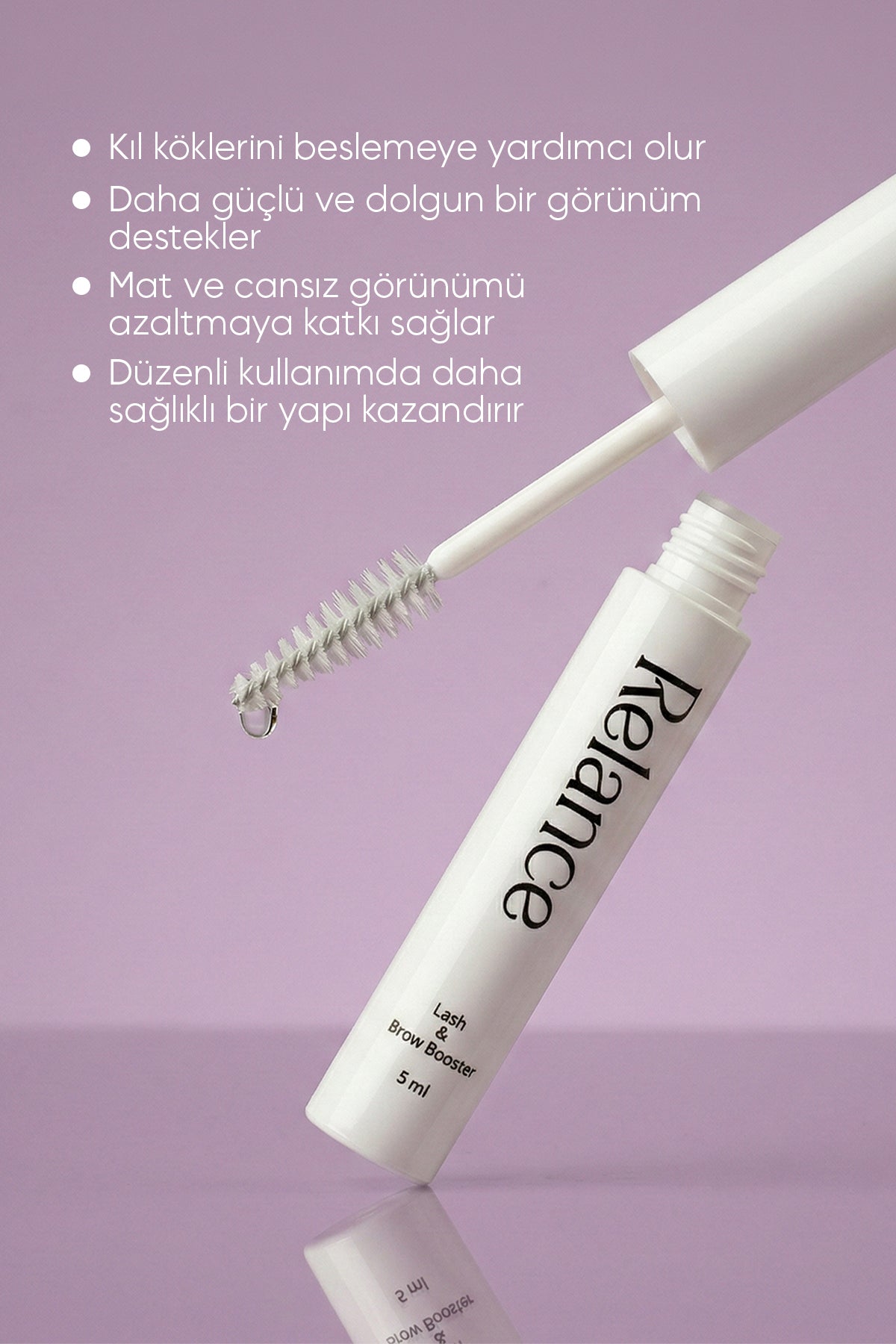 Relance %100 Doğal Biberiye Suyu Saç Dökülmesi Karşıtı + Kaş Kirpik Uzatıcı Dolgunlaştırıcı Serum 2'li Set
