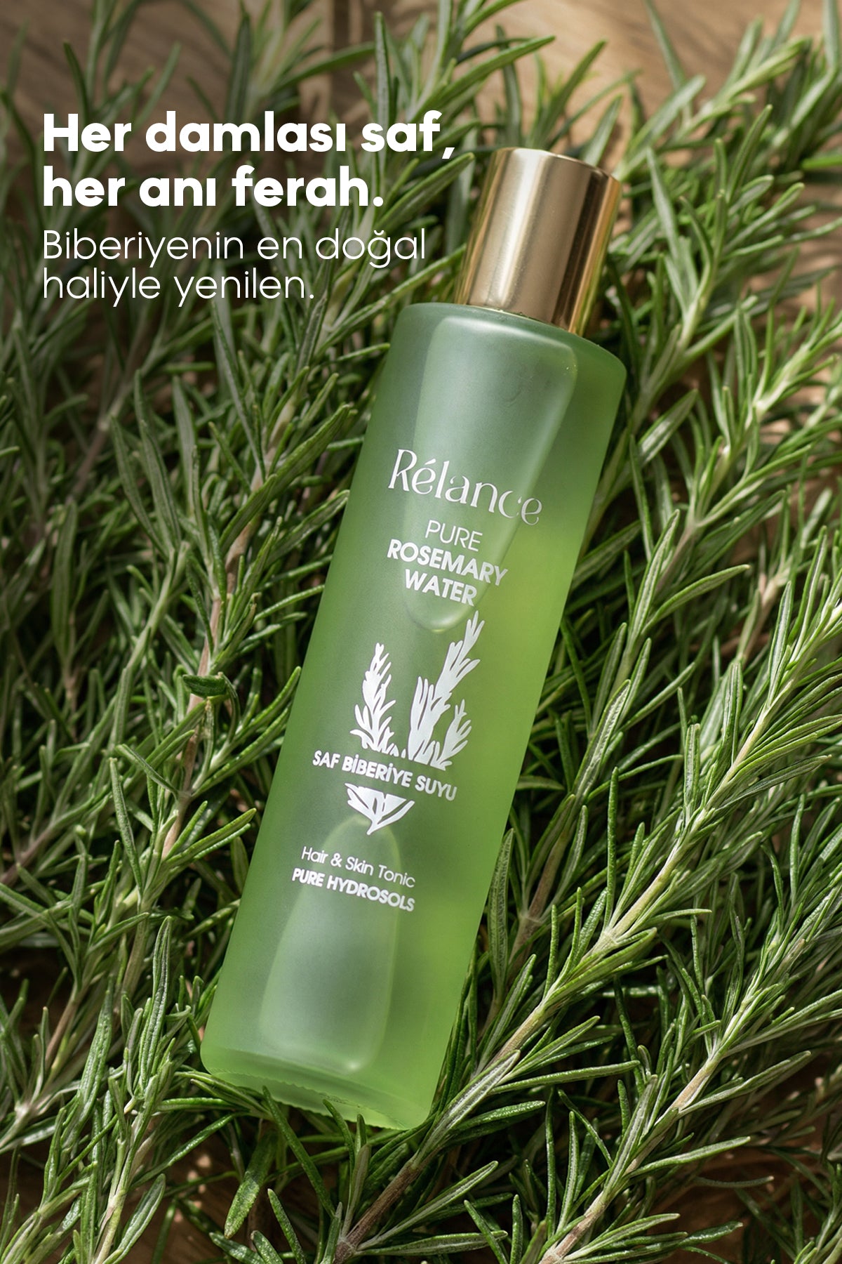 Relance %100 Doğal Biberiye Suyu Saç Dökülmesi Karşıtı + Kaş Kirpik Uzatıcı Dolgunlaştırıcı Serum 2'li Set