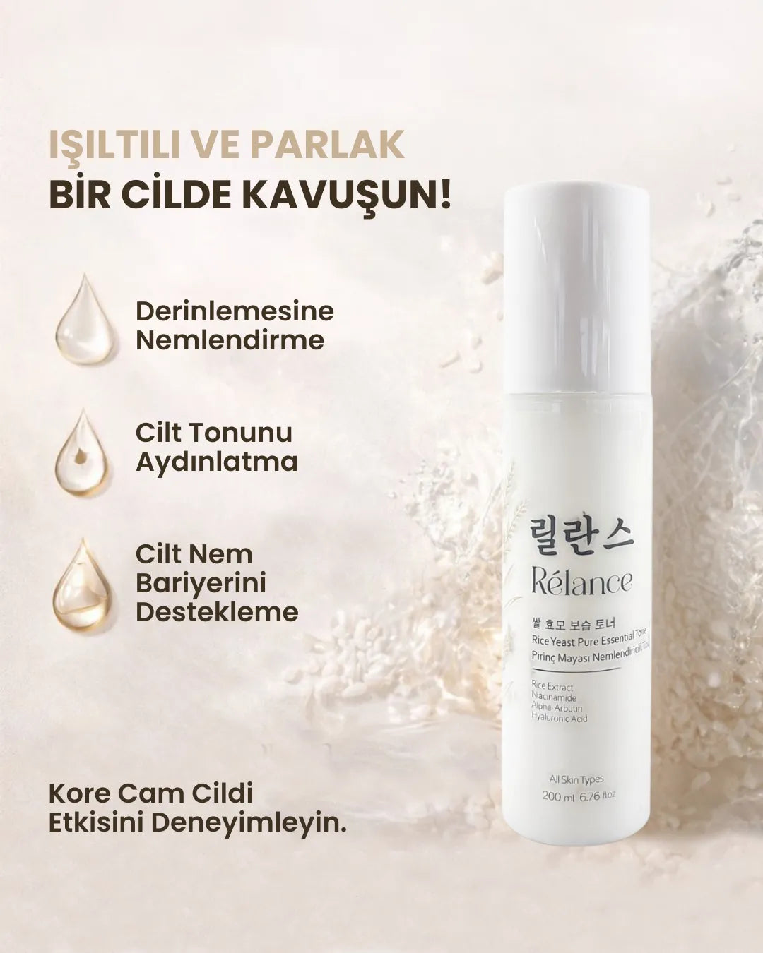 relance pirinç mayası tonik